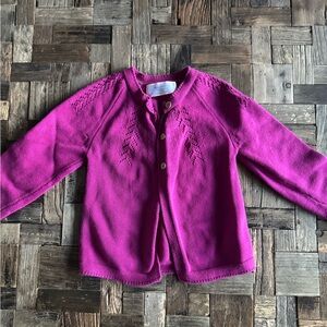 SweetHoney Magenta Knit Cardigan